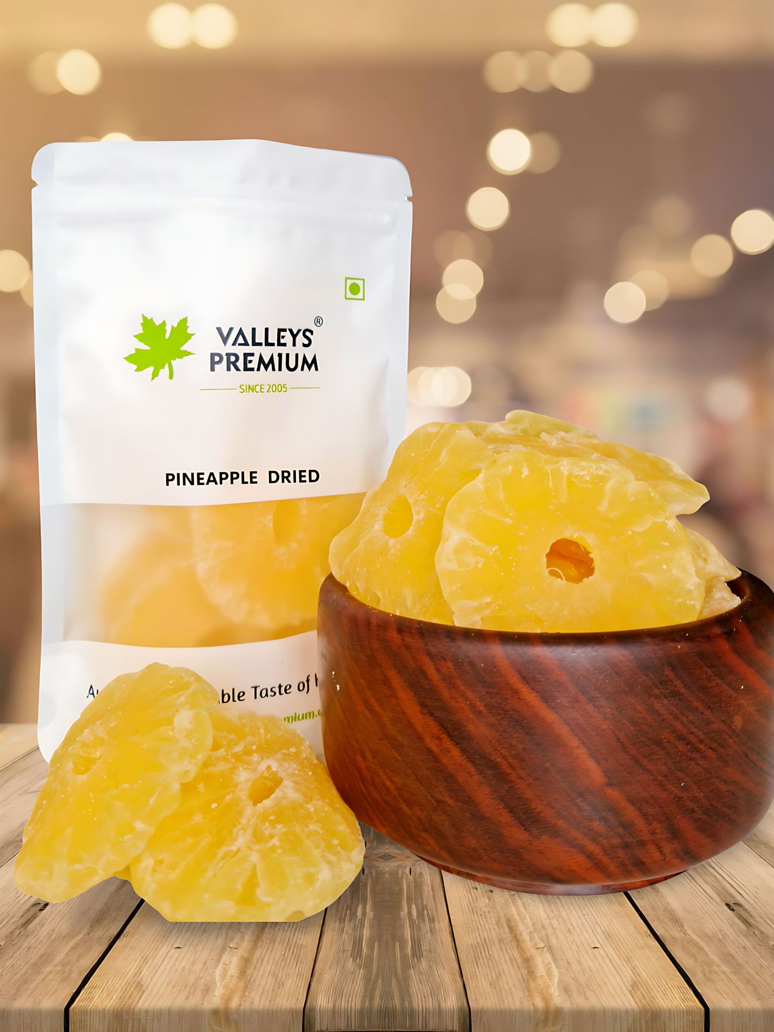 Valleys Premium Sun Dried Pineapple 400 Gram