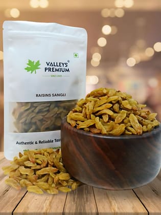 Valleys Premium Green Sangli Raisins 400 Grams