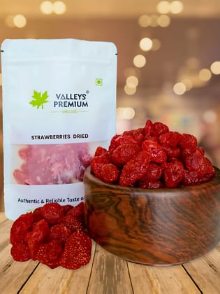 Valleys Premium Kashmiri Sun Dried Strawberries 400 Gram Strawberry