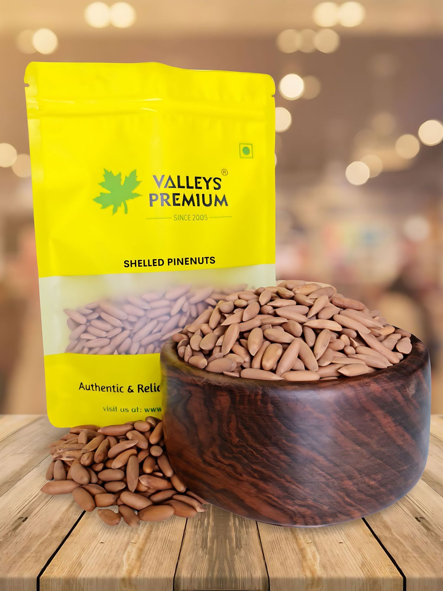 Valleys Premium Shelled Pine nuts 400 Grams (CHILGOZA)