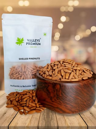 Valleys Premium Shelled Pinenuts 250 grams (CHILGOZA)