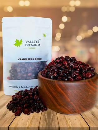 Valleys Premium Dried Cranberries American 400 Grams