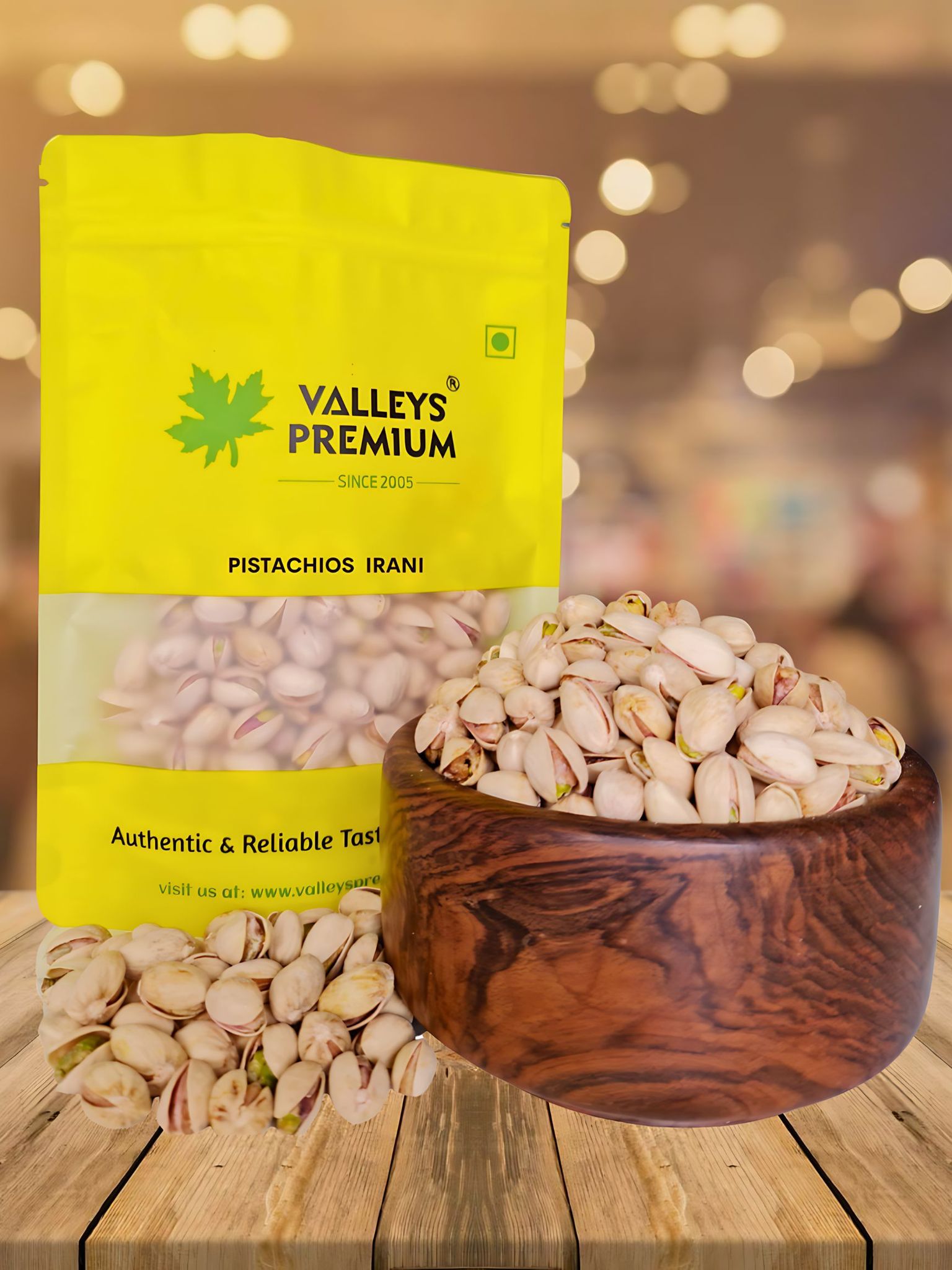 Valleys Premium Irani Pistachios Roasted And Salted Pistachios 400 Gram