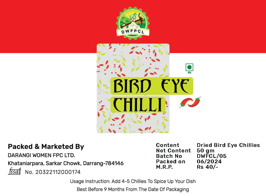 Dry Bird Eye Chilli