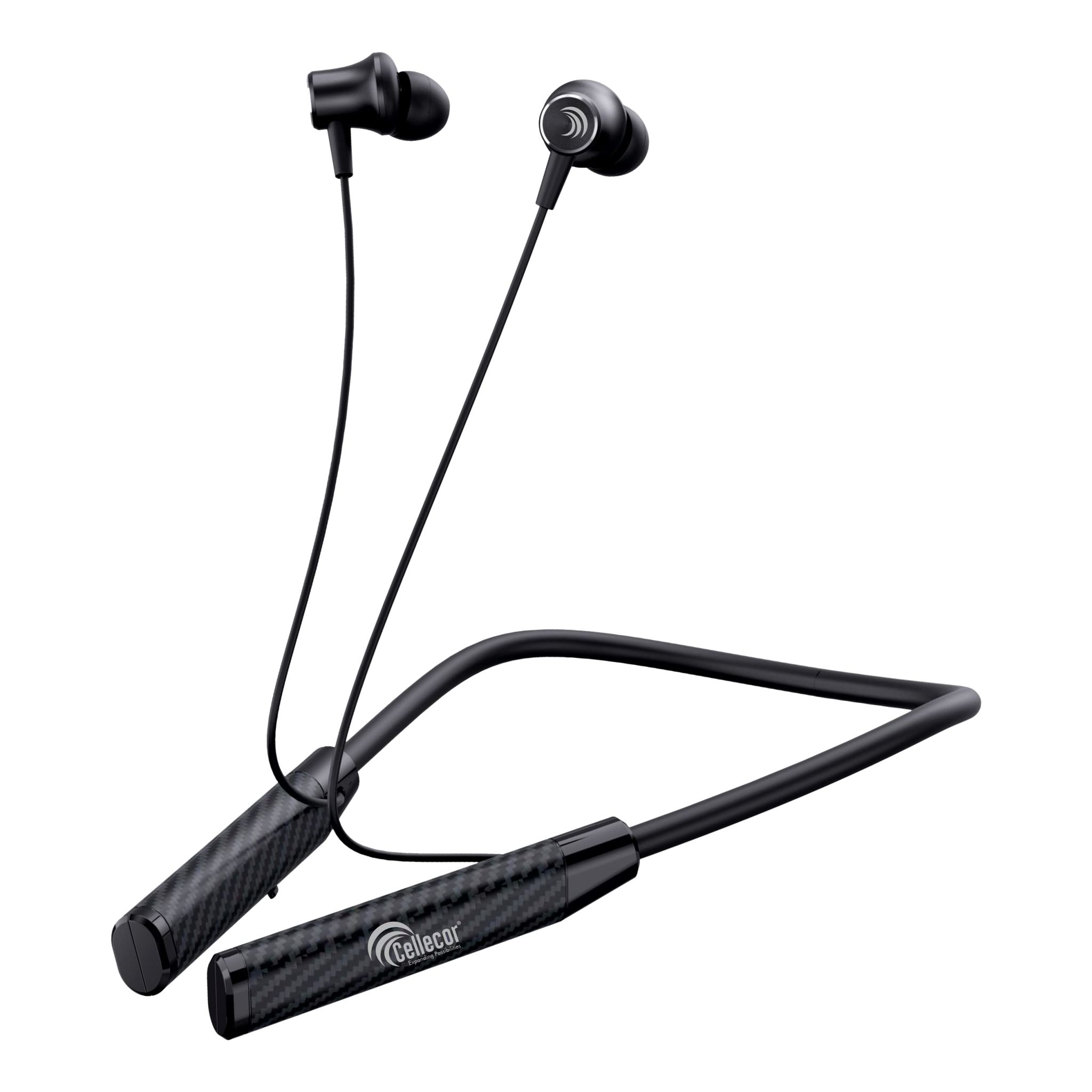 CELLECOR BH-2 Wireless Waterproof Bluetooth Earphone Neckband with Big 35 Hours Playtime | Bluetooth 5.0 | 10mm Driver