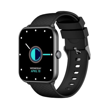 CELLECOR A2 PRO FIRE 2.0" BT Calling Smartwatch, Voice Assistant, 500 NITS, Always-On, 120+ Sports Modes, IP68, SpO2, Heart Rate Monitoring, BT-V5.0 - Black