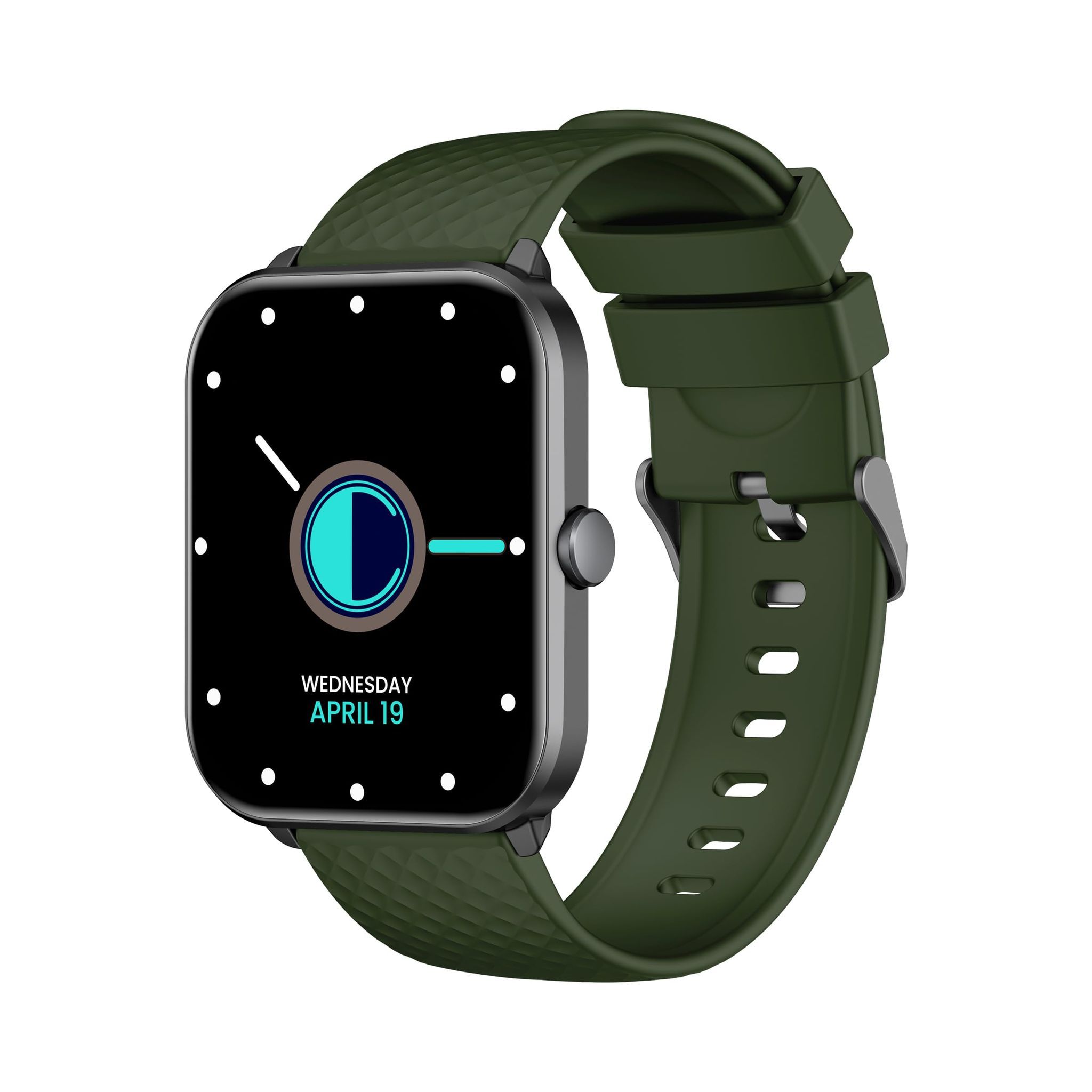 CELLECOR A2 PRO FIRE 2.0" BT Calling Smartwatch, Voice Assistant, 500 NITS, Always-On, 120+ Sports Modes, IP68, SpO2, Heart Rate Monitoring, BT-V5.0 - Green