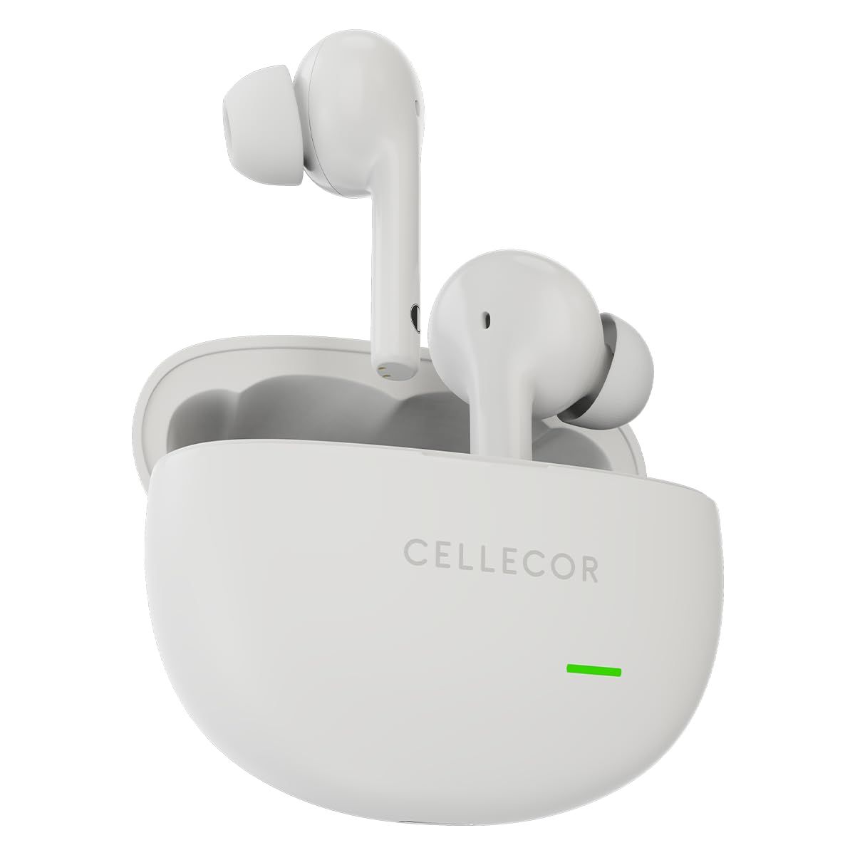 CELLECOR BroPods CB44 TWS with 35 Hours Playtime, ENC, Insta Wake N' Pair, HD Sound, 13mm Driver, Truly Wireless (White)