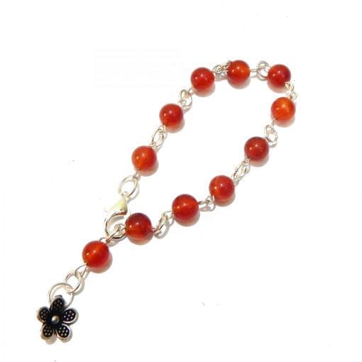 GEMSTONE CARNELIAN SACRAL CHAKRA BRACELET