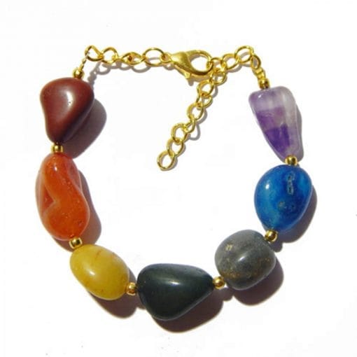 GEMSTONE TUMBLE 7 CHAKRA BRACELET