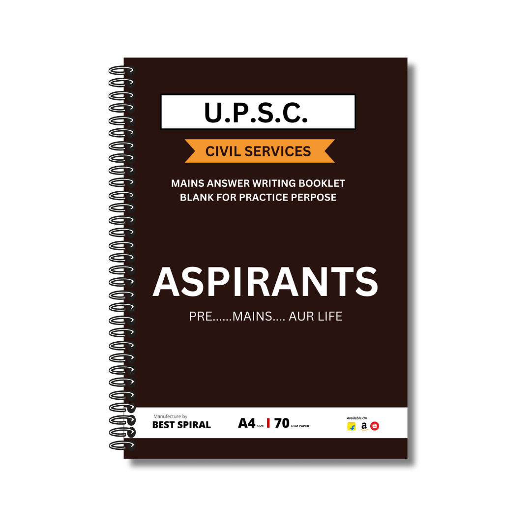 UPSC Mains Answer Writing Booklet - 400 Pages - By Best Spiral®