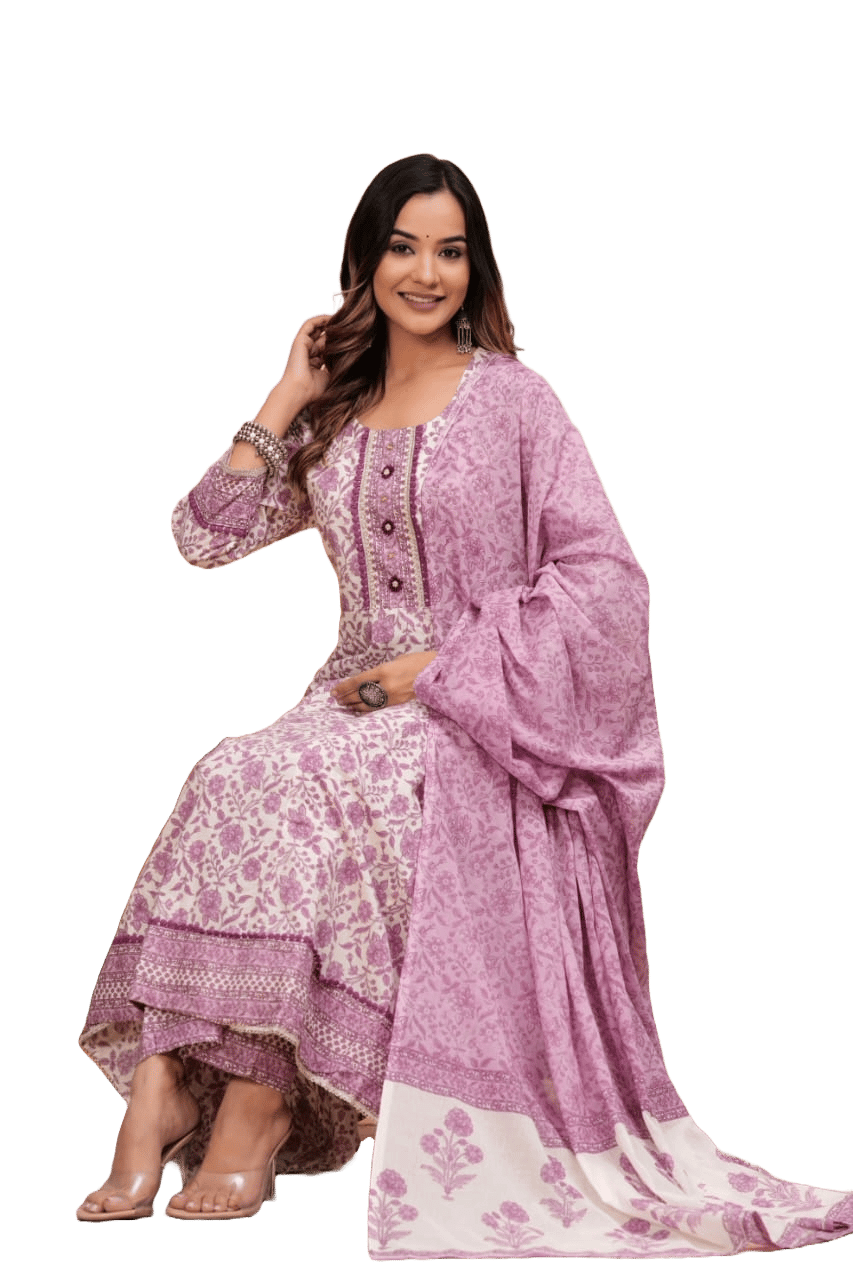 Stylish Ravishing Women Anarkali Suit Dupatta