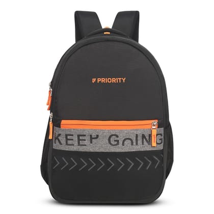 Priority 18 Inch Polyester College Backpack For Boys & Girls | Casual Backpack For Unisex | Lightweight Office Backpack For Men & Women