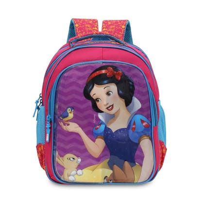 Priority Disney Princess Snow White Embossed Polyester School Backpack For Kids | Specially School Bag For Girls (4.5 to 7 Years | Lavender)