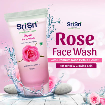 Rose Face Wash - For Toned & Glowing Skin, 150ml