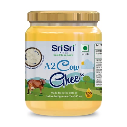 Sri Sri Tattva A2 Cow Ghee, 500ml