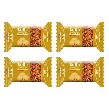 Sri Sri Tattva Kesar Badam Cookies, 50g each