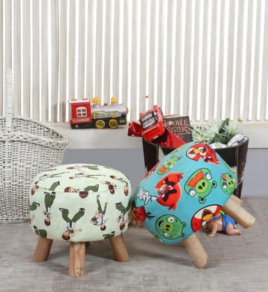 ShadowKart Ottoman Kids pouffe Stool for Small Baby Chair Study Stool for Kids Playing Products for Little Baby Stepstool Dining Chair stools for Feeding Kids Cartoon Bedroom Chair,14x14x11 Inch