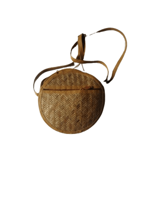 SNIFF AND HERBS Bamboo Bag Handmade Women's Sling Bag.