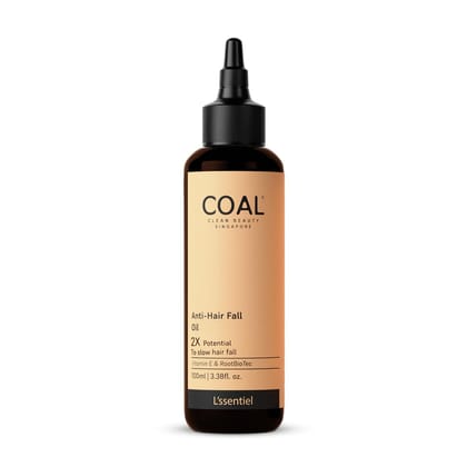 COAL Clean Beauty Anti-Hair Fall Oil with Vitamin E & RootBioTec | 2X Potential To Slow Hair Fall & Breakage Naturally | Men & Women | All Hair Types | 100ml