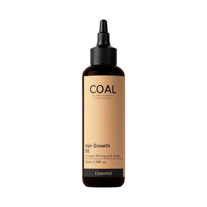 COAL Clean Beauty Hair Growth Oil with Bhringraj & Onion 4X Potential to Make Hair Grow Faster | Men & Women | All Hair Types | 100ml