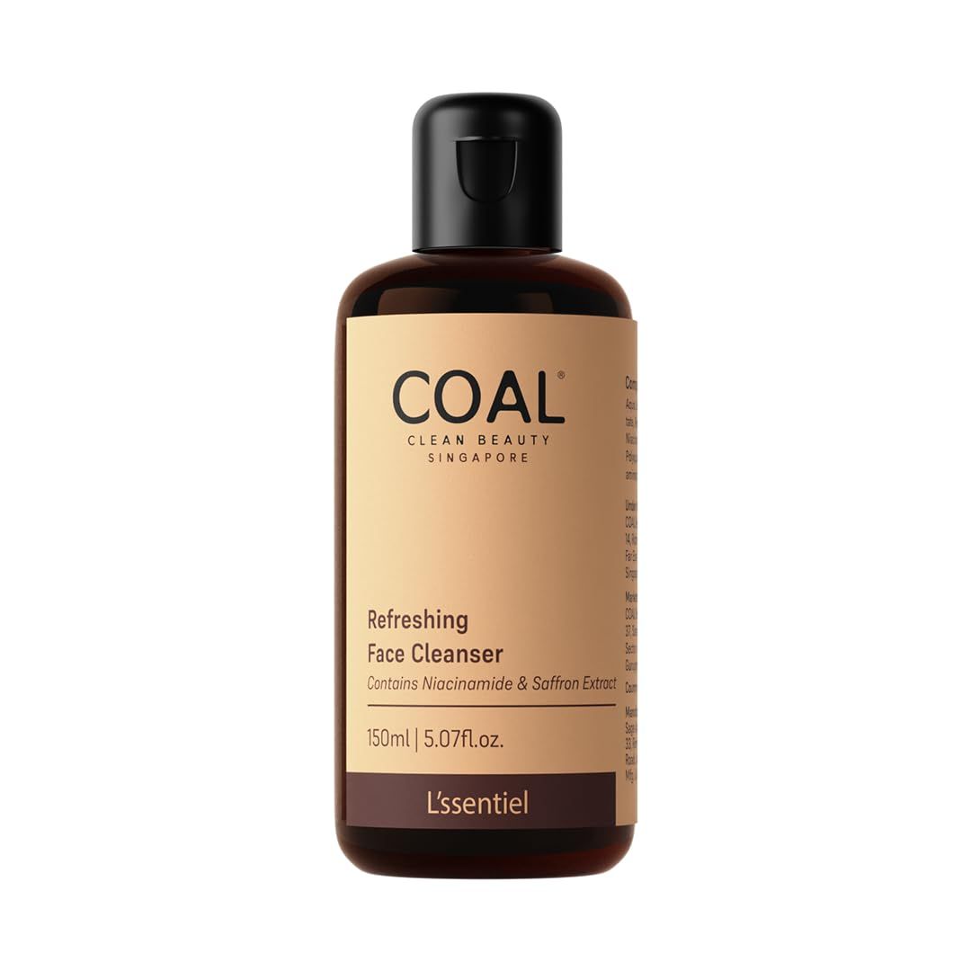 COAL Clean Beauty Refreshing Face Cleanser with Niacinamide & Saffron Extract| Deeply Cleanses, Refreshes & Resets Skin | Men | All Skin Types | 150ml