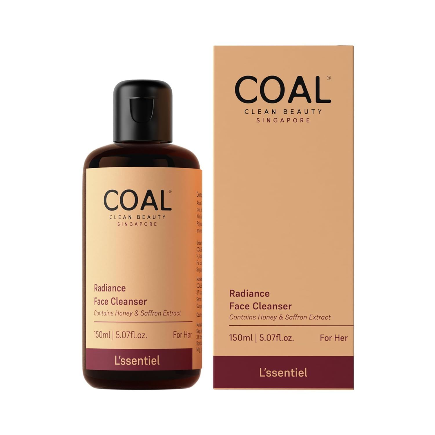 COAL Clean Beauty Radiance Face Cleanser | Deeply Cleanses, Refreshes & Resets Skin | Women | All Skin Types | 150ml