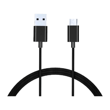Croma Type A to Micro USB 3.9 Feet (1.2M) Cable (Sync and Charge, Black)
