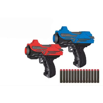 KTRS ENTERPRISE High Speed Manual Soft Bullet Gun, Twin Mini Gun with Foam Bullets,Telescope Target Shooting Role Play Game