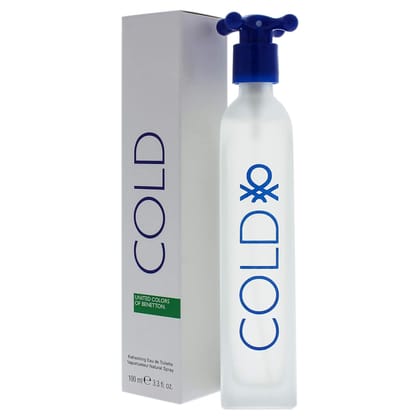 United Colors of Benetton Cold Eau de Toilette (100ml) – Refreshing & Invigorating Fragrance for Men and Women