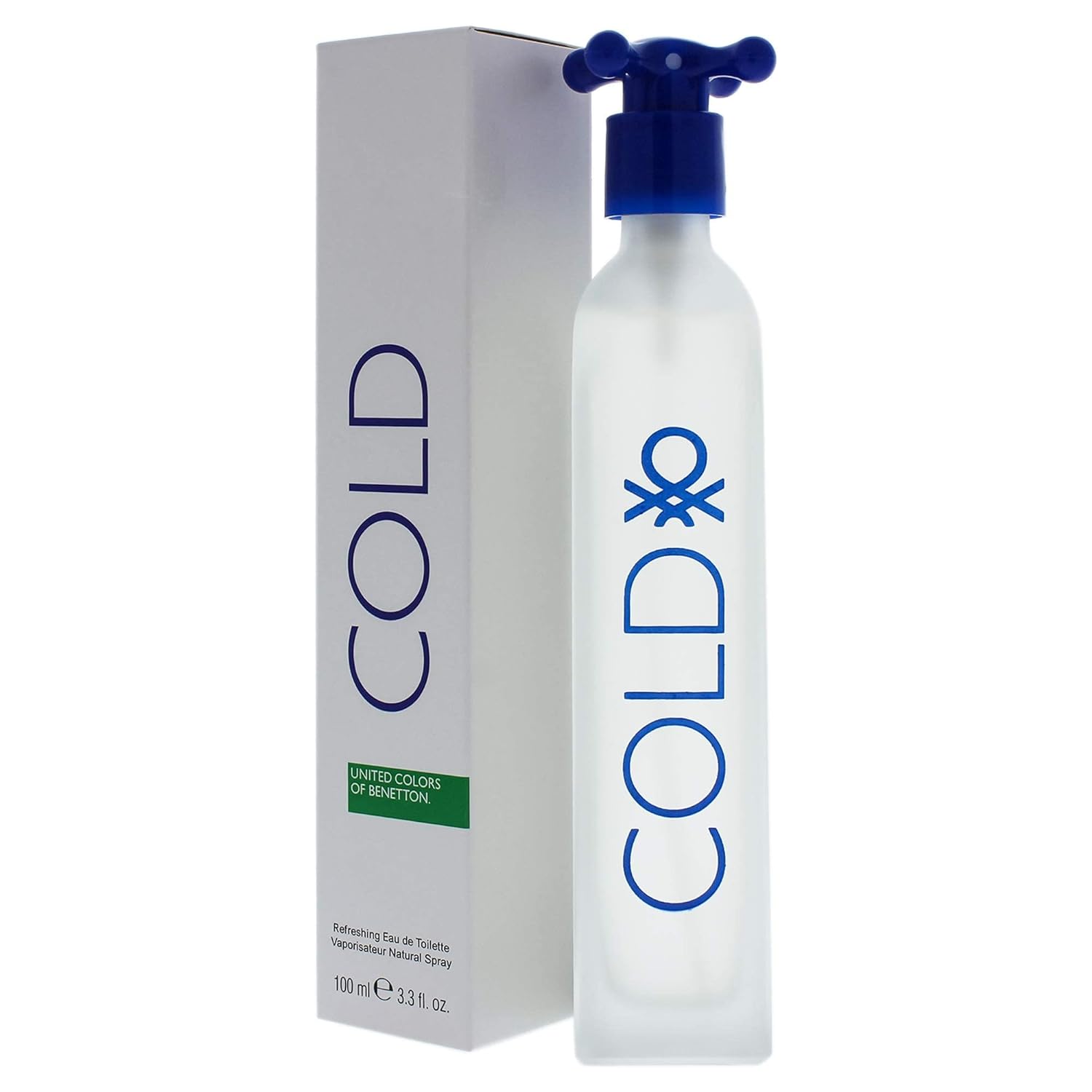 United Colors of Benetton Cold Eau de Toilette (100ml) – Refreshing & Invigorating Fragrance for Men and Women