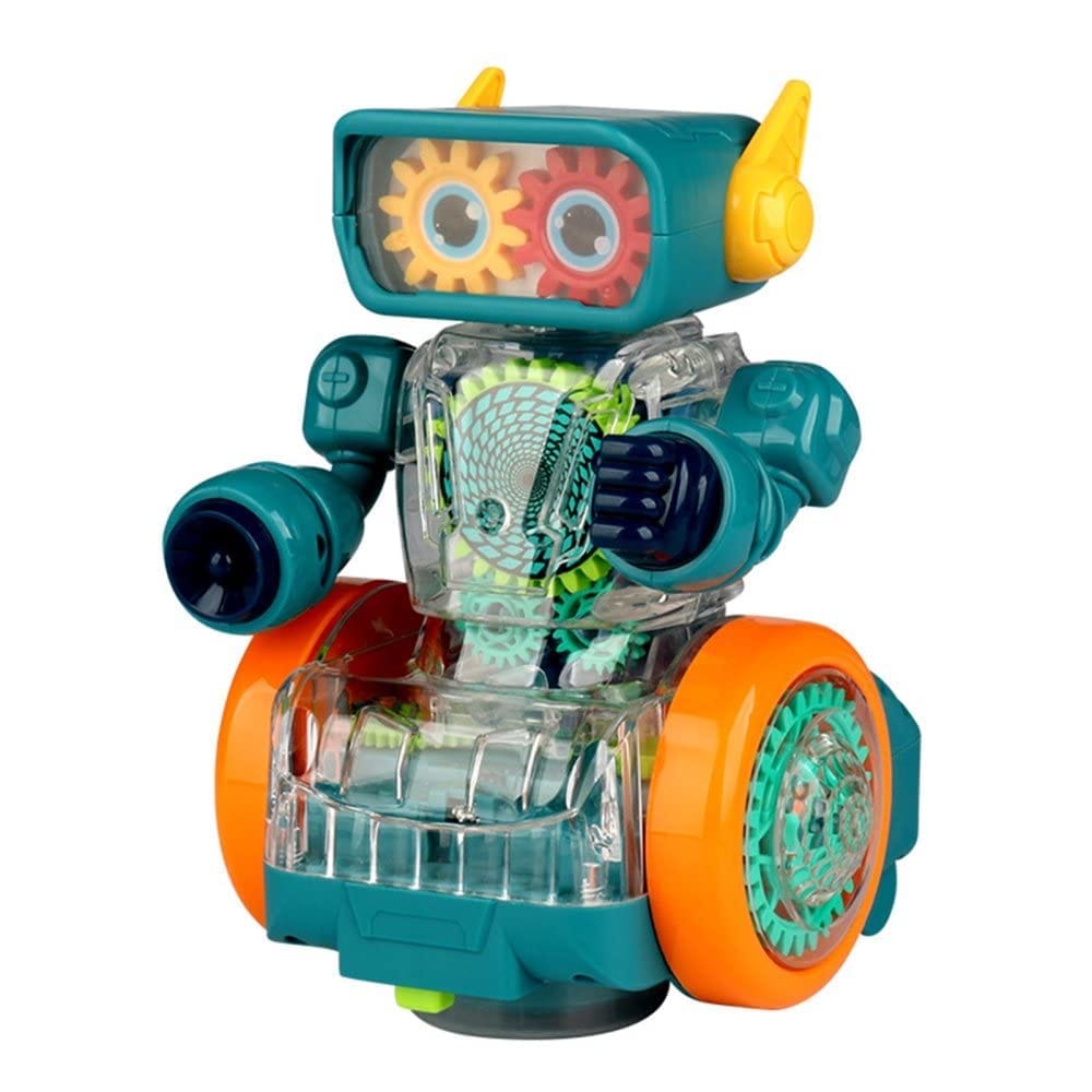 Planet of Toys Interactive Musical Crawling Robot Toy for Ages 1-8 Year Old - Lights, Sounds, and Bump & Go Action for Early Learning Fun