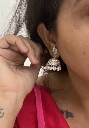 Safed Jumkhi Earring