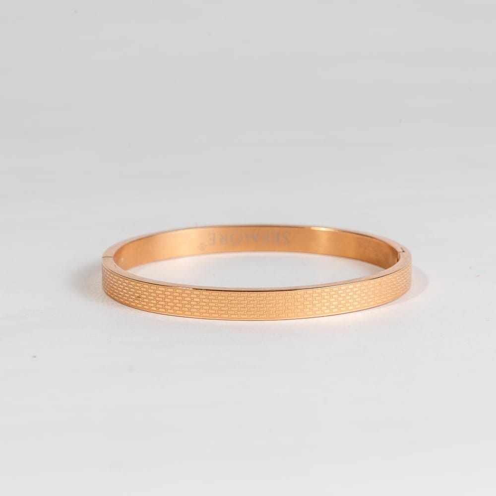 Rose Gold Open Bangle Bracelet