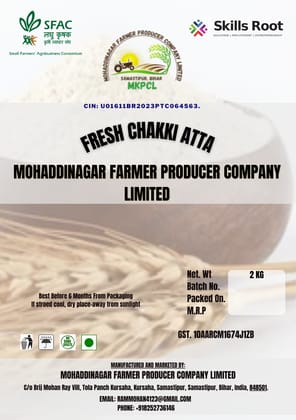 Mohaddinagar Fresh Chakki Atta - 2 Kg