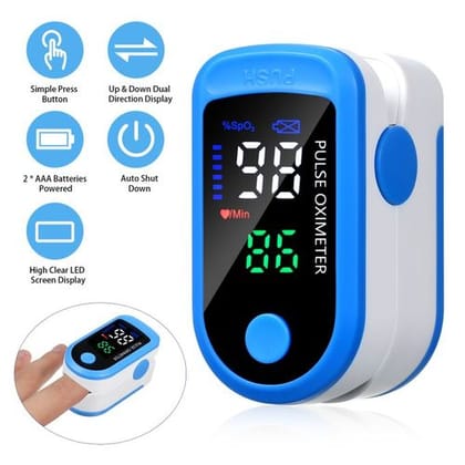 AQUIRA BLUE TFT 4 COLOR PREMIUM OXIMETER FINGERTIP || BLOOD OXYGEN SATURATION MONITOR FINGERTIP