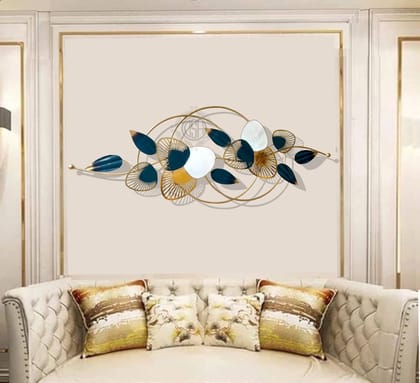 Metal Leaves Wall Hanging Wall Decor Metal Wall Art for home decoration Living Room Bedroom Home Office Hotel Decoration.(iWART-30)