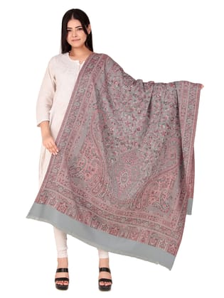 Toosh Moda Women's Embellished Beautiful Ethnic Winter Wear Kani Shawls (Grey 100*200)