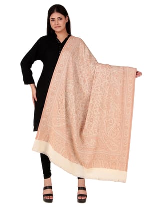 Toosh Moda Women's Embellished Beautiful Ethnic Winter Wear Kani Shawls (White 100*200)