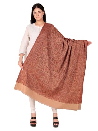 Toosh Moda Women's Embellished Beautiful Ethnic Winter Wear Kani Shawls (Beige 100*200)