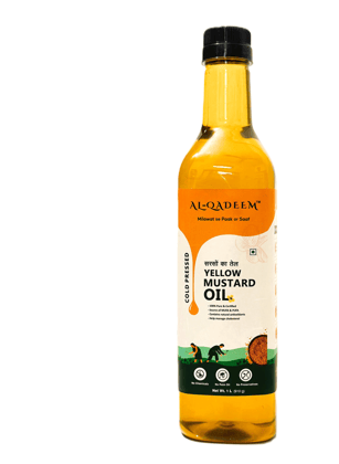 Premium Cold-Pressed Yellow Mustard Oil  – 100% Pure & lab Tested | Heart Health & Skin - Pack of 1