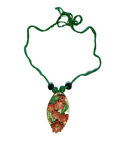 Green red combined  necklace set