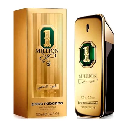 Paco Rabanne 1 Million Golden Oud Parfum Intense for Men 100ml - Luxurious & Sophisticated Fragrance