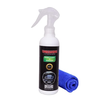 UNIESHINE Engine Cleaner & Degreaser Spray - Powerful Oil, Grease, and Grime Remover (200ML COMBO)