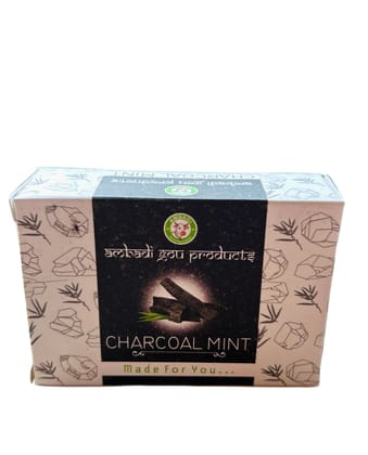 CHARCOAL MINT SOAP / NATURAL SOAP/ FACIAL SOAP/ (SET OF 2)