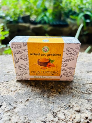 MILK TURMERIC SOAP/ BABY SOAP/ NATURAL SOAP/ (SET OF 2)