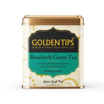 Golden Tips TEA | Rose Herb Green Tea