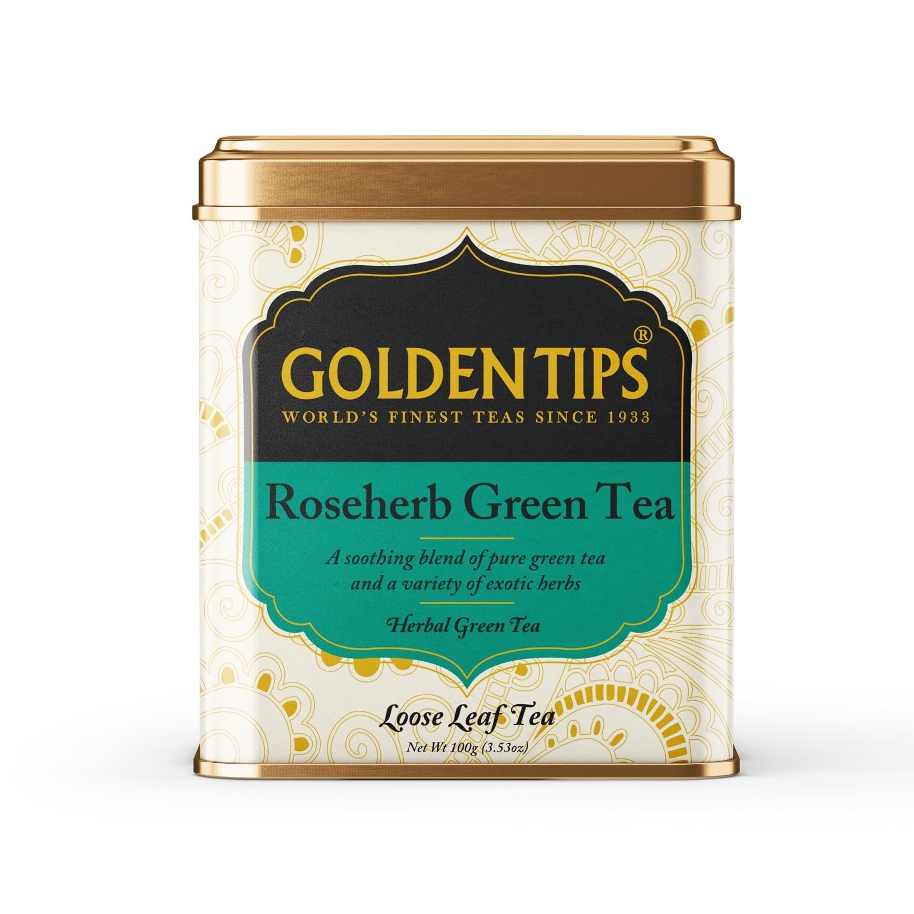 Golden Tips TEA | Rose Herb Green Tea