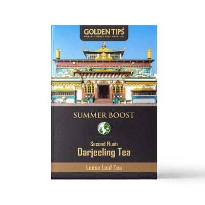 Golden Tips Summer Boost Second Flush Darjeeling Black Tea (8.81oz - 250 gm - 125 Cups)