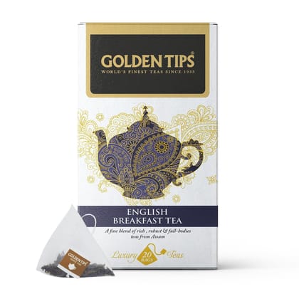 Golden Tips Darjeeling Pyramid English Breakfast Tea Bag (20 cups, 40 Grams)